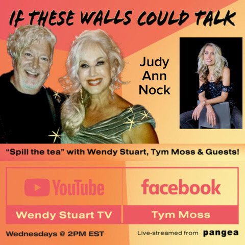 Judy Ann Nock (St. Divine) Guests On “If These Walls Could Talk” With Hosts Wendy Stuart and Tym Moss Wednesday, April 15th, 2026 Judy Ann Nock (St. Divine) Guests On “If These Walls Could Talk” With Hosts Wendy Stuart and Tym Moss Wednesday, April 15th, 2026